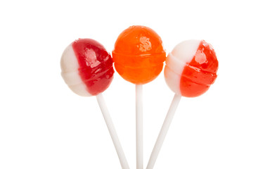 candy lollipops isolated