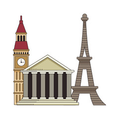 iconic europe monuments design