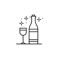 Soup, plate icon. Element of Food and Drink icon. Thin line icon