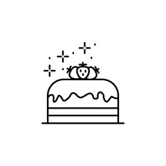 Cake, bakery icon. Element of Food and Drink icon. Thin line icon