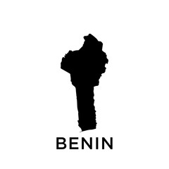 Benin map vector design template