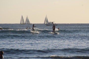 Naklejka premium surfers