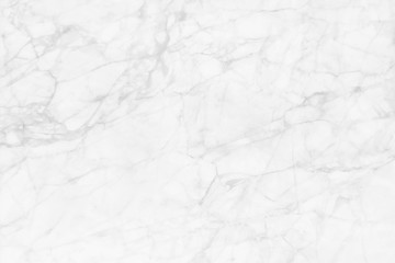 Obraz na płótnie Canvas White marble patterned texture background for design.