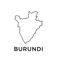 Burundi map vector design template