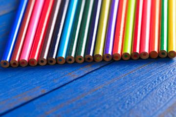 Color pencil, close-up