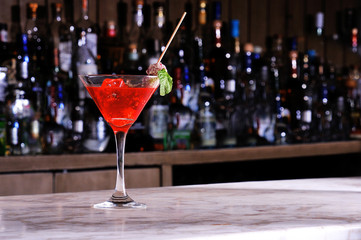 Red cocktail