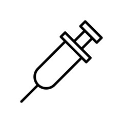 Syringe icon vector design template. Isolated on white background