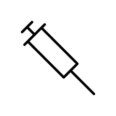 Syringe icon vector design template. Isolated on white background