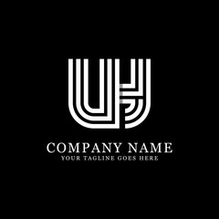 UY initial logo designs, creative monogram logo template