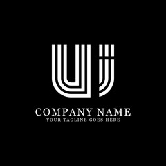 UI initial logo designs, creative monogram logo template