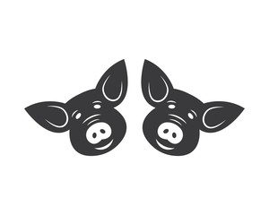 pig vector icon illustration design