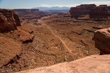 Dirt road through Canyonlands