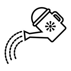 Watering Can Icon Vector Flat Design