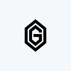 initial letter of the G logo icon, inspiring logo designs for companies Vector