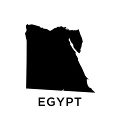 Egypt map vector design template
