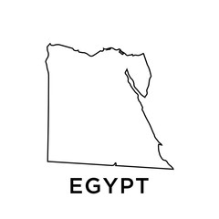 Egypt map vector design template