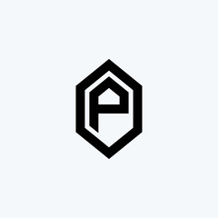 initial letter of the P logo icon, inspiring logo designs for companies Vector