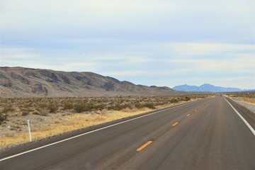 On the Road in the Desert