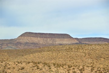 Painted Mesa in the Distant Desert