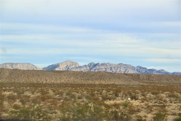 Red Sign in Open Desert