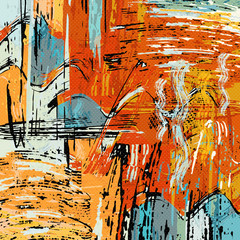 beautiful color abstract pattern illustration of graffiti