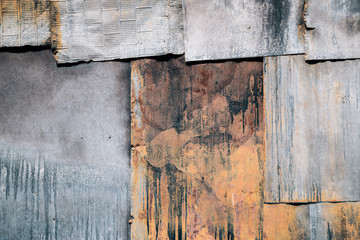 Old metal sheet wall texture background