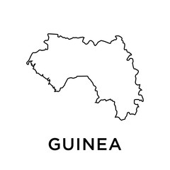 Guinea map vector design template