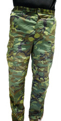Green camouflage military army pants