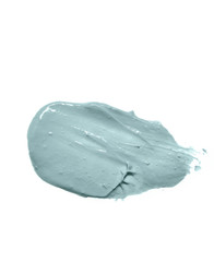 Photo of smear on white background. Make up concept.