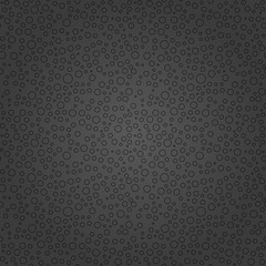 Seamless background with random elements. Abstract ornament. Dotted abstract dark pattern with black bubles