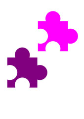 purple jicsaw puzzle  pattern 