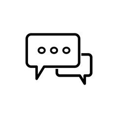 bubble speak icon trendy flat design 