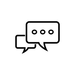bubble speak icon trendy flat design 