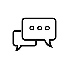 bubble speak icon trendy flat design 