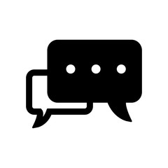 bubble speak icon trendy flat design 
