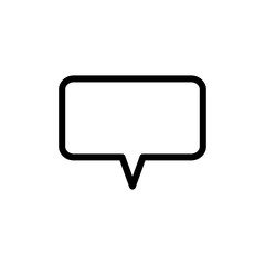 Fototapeta premium bubble speak icon trendy flat design 