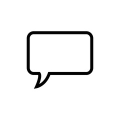 bubble speak icon trendy flat design 