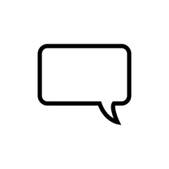 bubble speak icon trendy flat design 