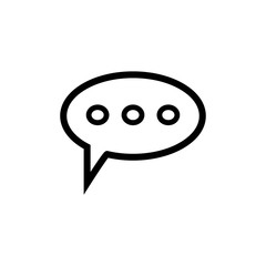 bubble speak icon trendy flat design 
