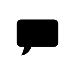 Naklejka premium bubble speak icon trendy flat design 