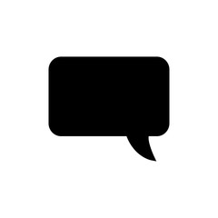 Naklejka premium bubble speak icon trendy flat design 