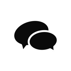 bubble speak icon trendy flat design 