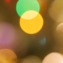 Colourful festive multi-colored circles . Defocused abstract multicolored bokeh lights background.