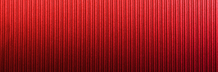 Decorative background red orange color, striped texture vertical gradient. Wallpaper Art. Design.