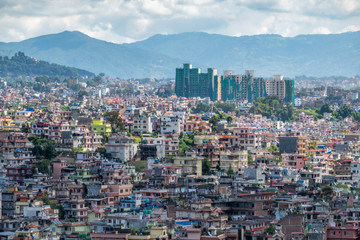 Fototapeta na wymiar Cityscape of Kathmandu, Nepal