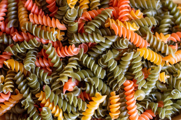 pasta on white background