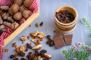tea with spices and nuts