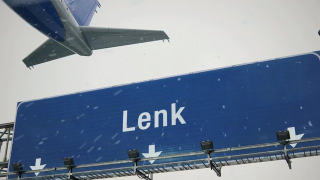 Airplane Takeoff Lenk in Christmas