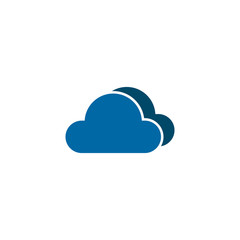 Cloud icon logo design vector template