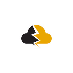 Cloud icon logo design vector template